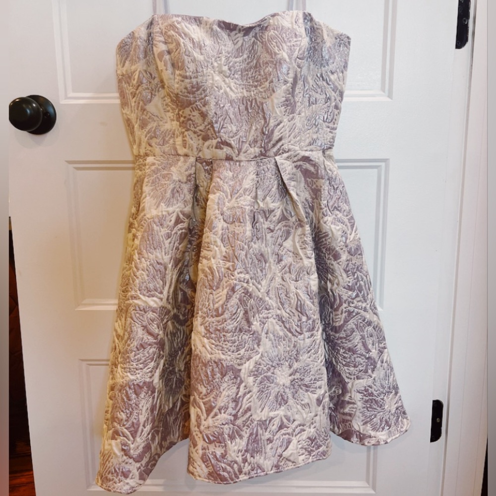 ADRIANNA PAPPELL purple garden party dress